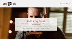 Desktop Screenshot of actingcareerinfo.com