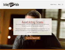 Tablet Screenshot of actingcareerinfo.com